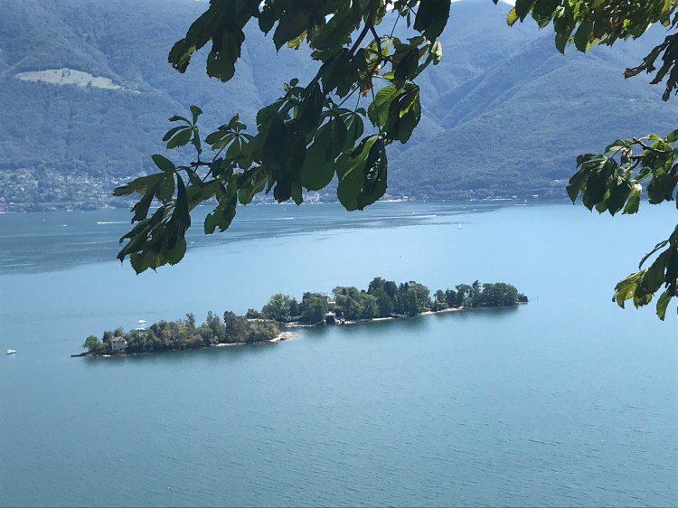 Lago Maggiore – Isole di Brissago, Blick von Ronco aus.
